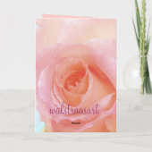 Bonne carte d'anniversaire avec rose (Dos)