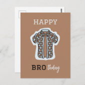 Bonne carte d'anniversaire BROthday (Devant / Derrière)