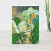 Bonne carte d'anniversaire Calla Lily Flower (Devant)