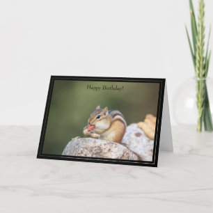 Bonne carte d'anniversaire Chipmunk