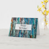 Bonne carte d'anniversaire cordes nautiques Thème (Fleur jaune)