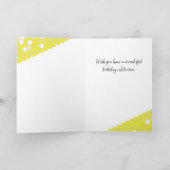 Bonne carte d'anniversaire d'abeille (Intérieur)