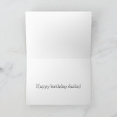 Bonne carte d'anniversaire Darlin (Intérieur)