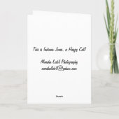 Bonne carte d'anniversaire de chats (Dos)