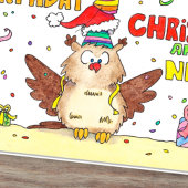 Bonne carte d'anniversaire, de Noël et de Nouvel A