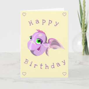 Bonne carte d'anniversaire de poisson