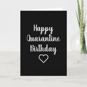 Bonne carte d'anniversaire de quarantaine