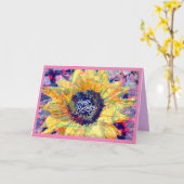 Bonne carte d'anniversaire de tournesol (Fleur jaune)