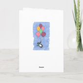 Bonne carte d'anniversaire des ballons (Dos)