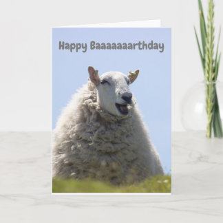 Bonne carte d'anniversaire des moutons