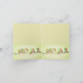 Bonne carte d'anniversaire en espagnol : Feliz cum (Intérieur)