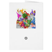 Bonne carte d'anniversaire Gnomes Paty Fun (Dos)