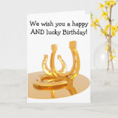 Bonne carte d'anniversaire : Golden Horseshoe (Fleur jaune)