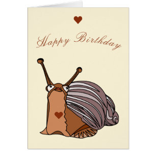 Bonne carte d'anniversaire Happy Little Snail