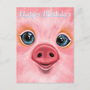 Bonne carte d'anniversaire - Happy Piglet