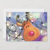 Bonne carte d'anniversaire Happy Reindeer - Noël (Dos)