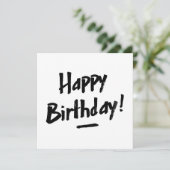 Bonne carte d'anniversaire - Hommes - Monochrome (Debout devant)