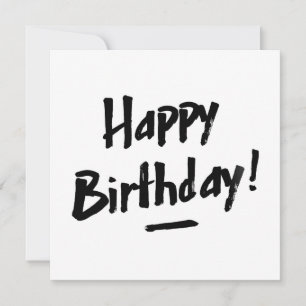 Bonne carte d'anniversaire - Hommes - Monochrome