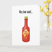 Bonne carte d'anniversaire Hot Stuff (Fleur jaune)