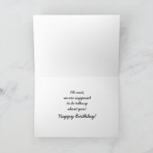 Bonne carte d'anniversaire, Humour amusant (Intérieur)