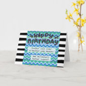 Bonne carte d'anniversaire, Humour amusant (Fleur jaune)