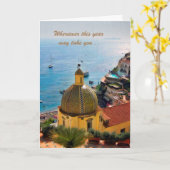 Bonne carte d'anniversaire La vie est une aventure (Fleur jaune)