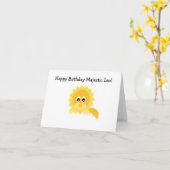 Bonne carte d'anniversaire Leo (Fleur jaune)