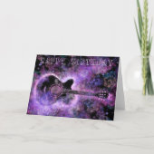 Bonne carte d'anniversaire Magic Guitar Music (Devant)