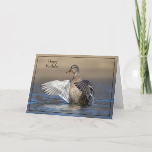 Bonne carte d'anniversaire Mallard Duck