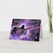 Bonne carte d'anniversaire musique guitare (Devant)