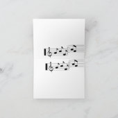Bonne carte d'anniversaire Musique Note Notation B (Intérieur)