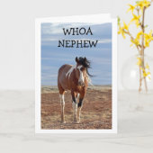 BONNE CARTE D'ANNIVERSAIRE "NEPHEW" (Fleur jaune)