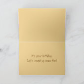 Bonne carte d'anniversaire Palomino Horse Card (Intérieur)