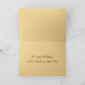 Bonne carte d'anniversaire Palomino Horse Card (Intérieur)