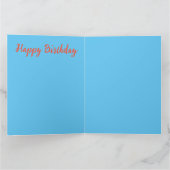 Bonne carte d'anniversaire personnalisée (Intérieur)