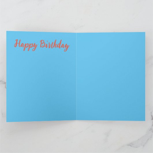 Bonne carte d'anniversaire personnalisée (Intérieur)