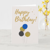 Bonne carte d'anniversaire personnalisée (Fleur jaune)