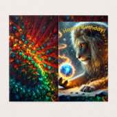 Bonne carte d'anniversaire pliée (Outside Unfolded)