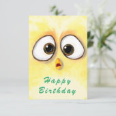 Bonne carte d'anniversaire Poulets surpris grands  (Debout devant)