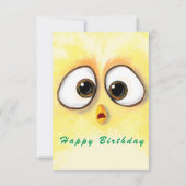 Bonne carte d'anniversaire Poulets surpris grands  (Dos)