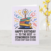 Bonne carte d'anniversaire pour collègue (Fleur jaune)