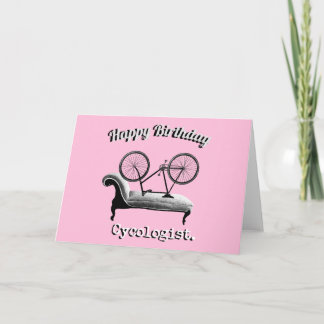 Bonne carte d'anniversaire pour cyclistes