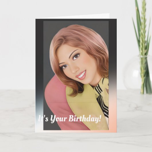 Bonne Carte D'Anniversaire Pour Elle (Devant)