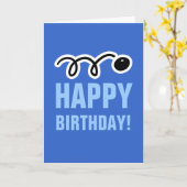 Bonne carte d'anniversaire pour joueur de squash e (Fleur jaune)