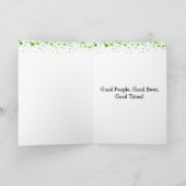 Bonne carte d'anniversaire pour le jour de la bièr (Intérieur)