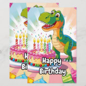 Bonne carte d'anniversaire pour les enfants (Devant / Derrière)