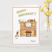 Bonne carte d'anniversaire pour les mélomanes (Fleur jaune)