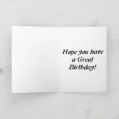 Bonne carte d'anniversaire pour Skate Boarder (Intérieur)