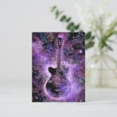 Bonne carte d'anniversaire Rock and Roll Guitar Mu (Debout devant)