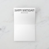 Bonne carte d'anniversaire (tardive) : Chat d'atte (Intérieur)